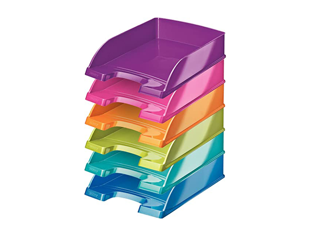 CORBEILLE  COURRIER LEITZ WOW COLORIS ASSORTIS