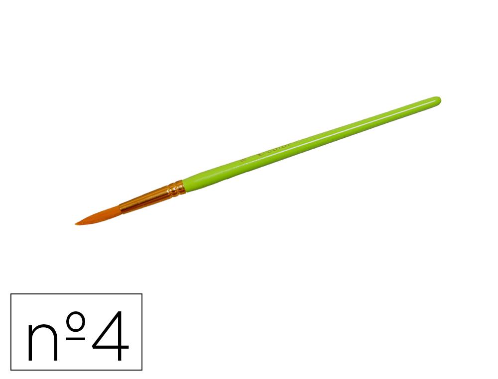 PINCEAU O'COLOR POILS SYNTHETIQUE N4 NYLON SOUPLES NERVEUX VIROLE ALUMINIUM MANCHE BOIS  LAQUE LOT 10 UNITES
