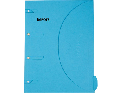 CHEMISE CLASSEUR CERTIPRINT A4+ 320X240MM CLASSEMENT IMPTS SANS PERFORATIONS FERMETURE SCRATCH RSISTANT OEILLET