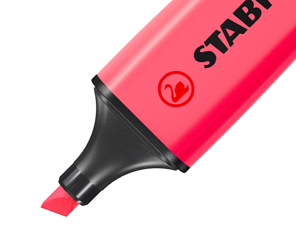SURLIGNEUR STABILO BOSS TRACÉ 2/5MM POINTE BISEAUTÉE ENCRE UNIVERSELLE BASE EAU RÉSISTANTE LUMIÈRE COLORIS ROSE