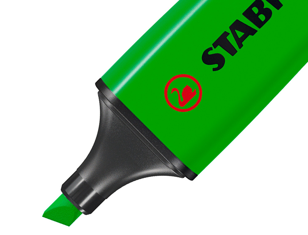 SURLIGNEUR STABILO BOSS TRACÉ 2/5MM POINTE BISEAUTÉE ENCRE UNIVERSELLE BASE EAU RÉSISTANTE LUMIÈRE COLORIS VERT