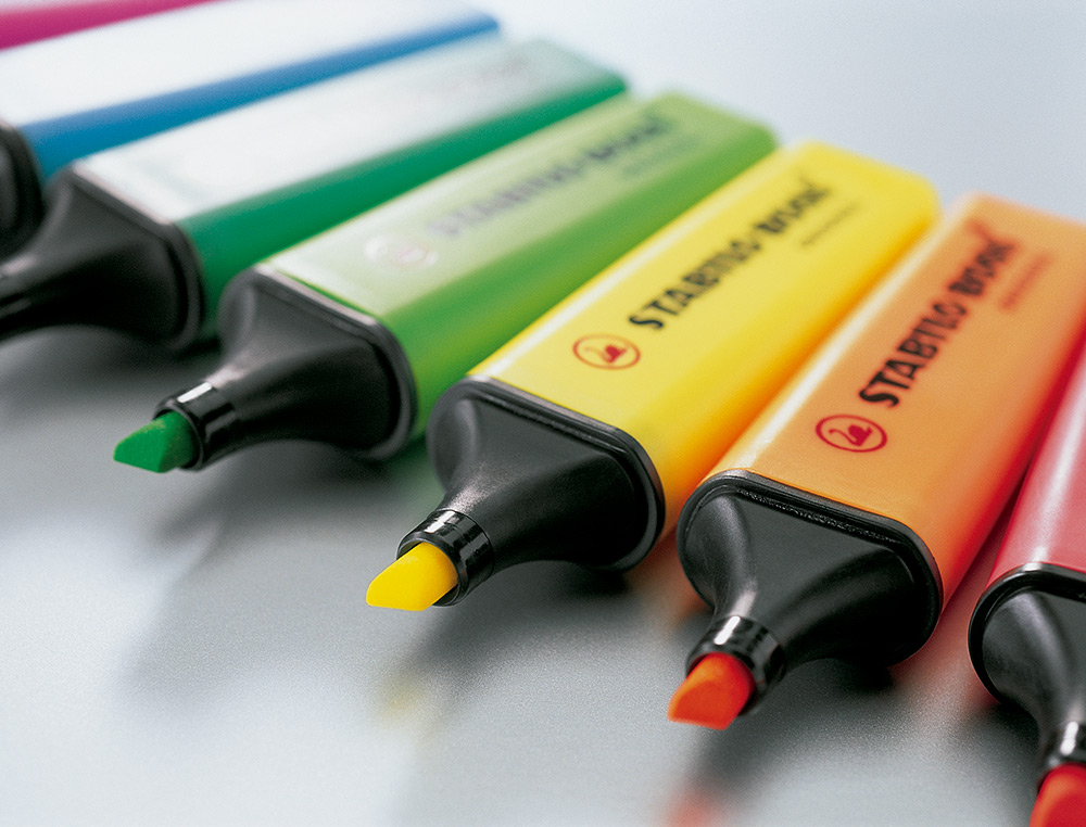 SURLIGNEUR STABILO BOSS TRACÉ 2/5MM POINTE BISEAUTÉE ENCRE UNIVERSELLE BASE EAU RÉSISTANTE LUMIÈRE COLORIS VERT