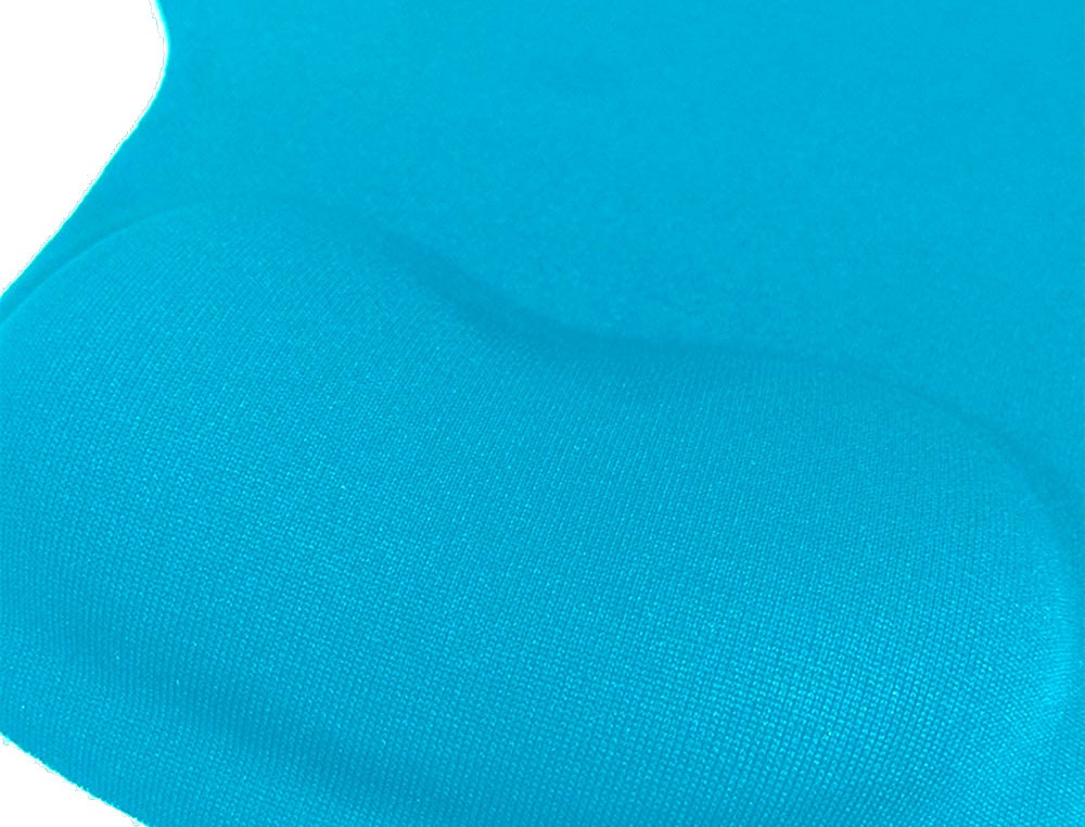 TAPIS SOURIS Q-CONNECT REPOSE-POIGNET MOUSSE AUGMENTE CONFORT FACILEMENT NETTOYABLE COLORIS TURQUOISE