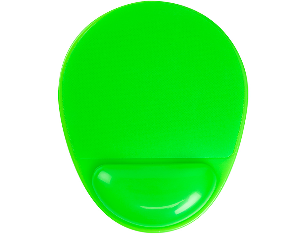 TAPIS SOURIS Q-CONNECT REPOSE-POIGNE GEL ET PVC GRAND CONFORT FACILEMENT NETTOYABLE COLORIS VERT