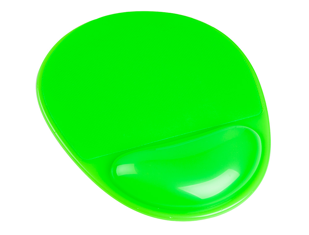 TAPIS SOURIS Q-CONNECT REPOSE-POIGNE GEL ET PVC GRAND CONFORT FACILEMENT NETTOYABLE COLORIS VERT