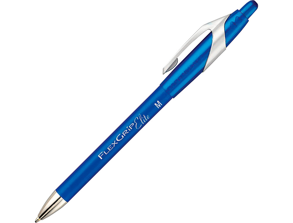 STYLO-BILLE PAPER MATE FLEXGRIP RETRACTABLE ENCRE    GEL POINTE 0.7MM COULEUR BLEU