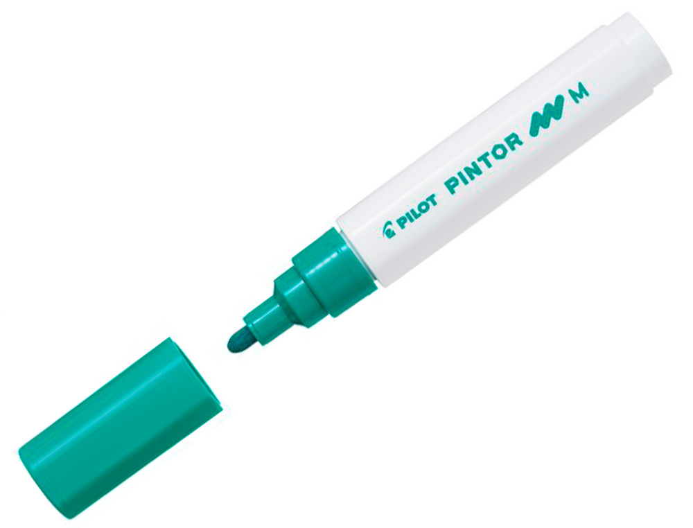 MARQUEUR PEINTURE PILOT PINTOR ENCRE COUVRANTE TOUS   SUPPORTS POINTE MOYENNE       COLORIS VERT NEON