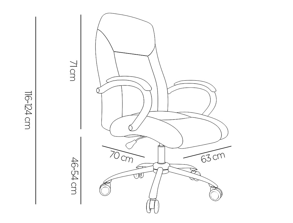 FAUTEUIL DE DIRECTION Q-CONNECT VERONA SIMILI CUIR BASE ACIER CHROME HAUTEUR MAX 1210MM LARGEUR 650MM PROF 730MM BLANC