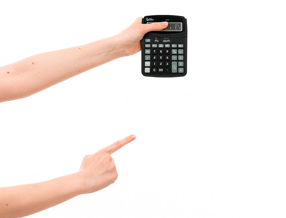 CALCULATRICE DE BUREAU LIDERPAPEL XF39 12 CHIFFRES   SOLAIRE ET PILES 190X140X32MM COLORIS NOIR