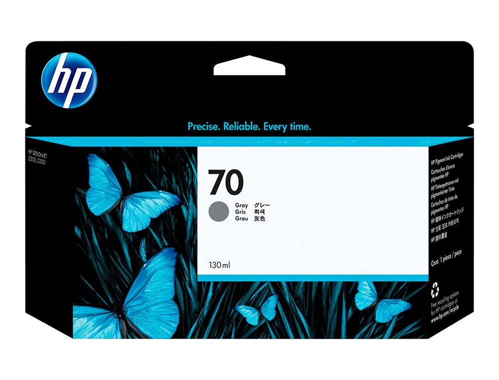 CARTOUCHE HP JET D'ENCRE 70 COULEUR GRIS 130ML