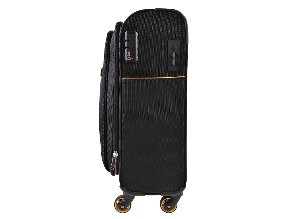 VALISE CABINE EXACOMPTA EXACTIVE 4 ROUES 37X55X23CM   COLORIS NOIR