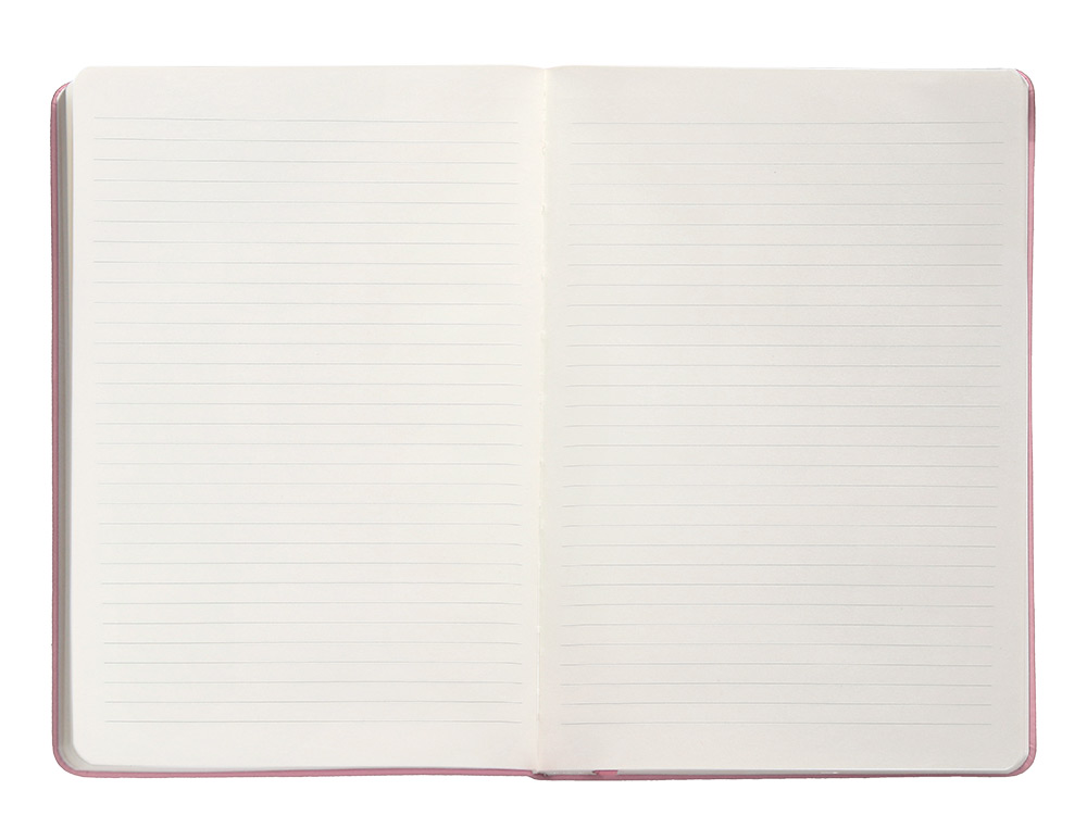 CARNET A5 ANTARTIK NOTES LIGNECOUVERTURE RIGIDE FERMETURE ELASTIQUE 200 PAGES 80GR COLORIS ROSE PASTEL