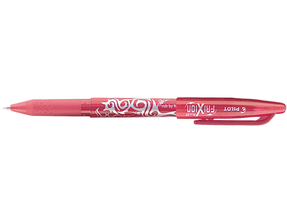 ROLLER PILOT FRIXION BALL ÉCRITURE MOYENNE 0.7MM ENCRE EFFAÇABLE GRIP PRÉHENSION RECHARGEABLE GOMME SERTIE COLORIS ROUGE