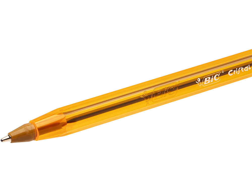 STYLO-BILLE BIC CRISTAL ÉCRITURE FINE 0.4MM ENCRE CLASSIQUE BILLE INDÉFORMABLE CAPUCHON COULEUR ENCRE NOIR