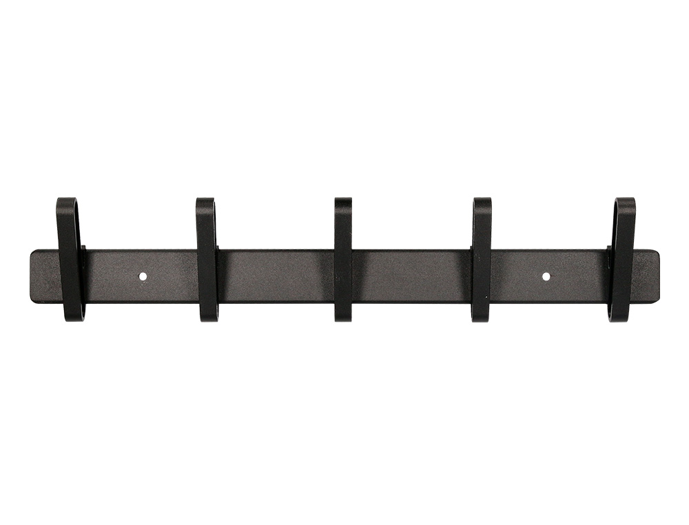 PORTE-MANTEAUX LIDERPAPEL MURAL METAL 5 PATERES 430X88X55MM COLORIS NOIR