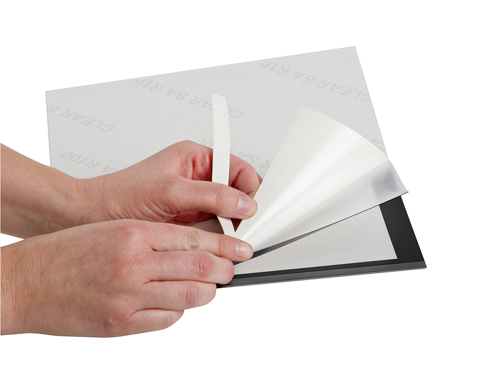 CADRE AFFICHAGE Q-CONNECT MAGNÉTIQUE A4 DOS ADHÉSIF REPOSITIONNABLE COLORIS NOIR PACK 2 UNITÉS