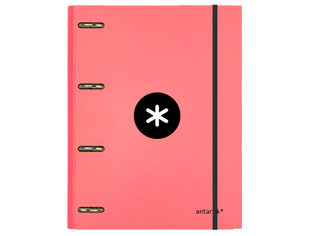 CLASSEUR ANTARTIK 4 ANNEAUX RONDS 25MM A4 CARTON REMBORDE FEUILLETS MOBILES Q5X5 COLORISCORAIL