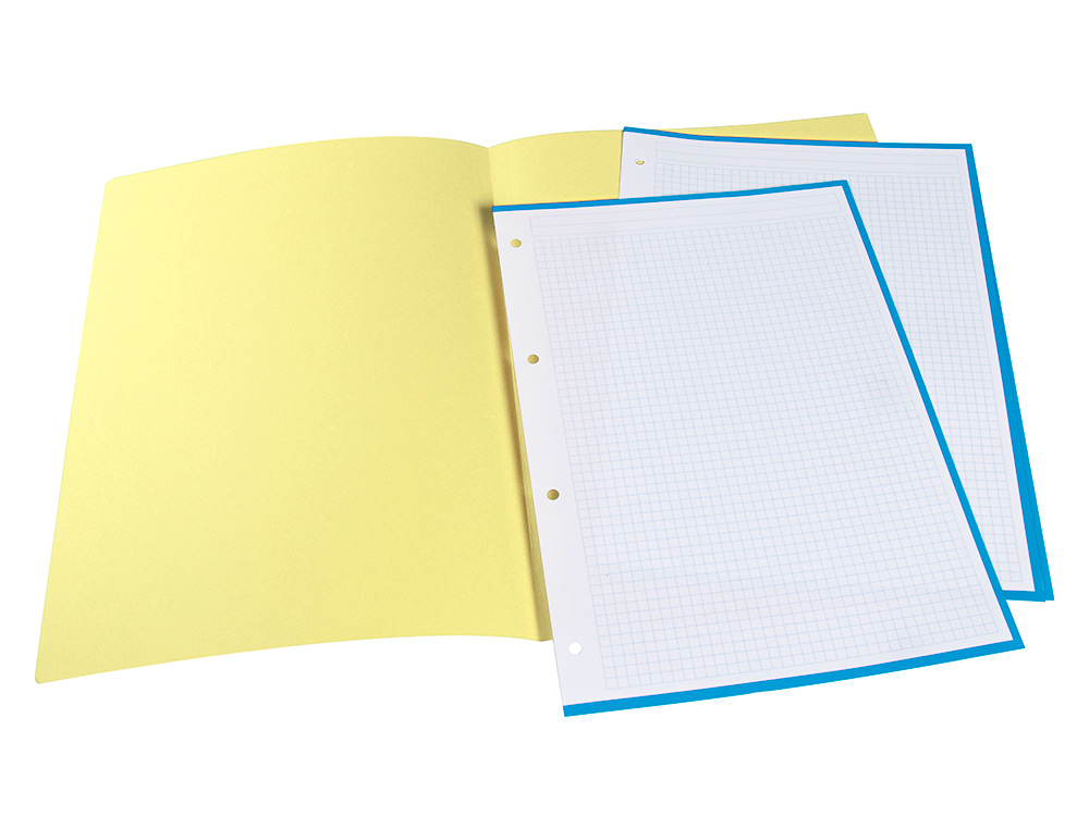 SOUS-CHEMISE LIDERPAPEL PAPIER CARTONNE 180G/M2 310X230MM DOCUMENT A4 COLORIS JAUNE PASTEL