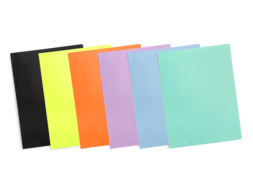 PROTÈGE-DOCUMENTS LIDERPAPEL POLYPROPYLÈNE COUVERTURE FLEXIBLE 30 POCHETTES FIXES A4 210X297MM NOIR OPAQUE