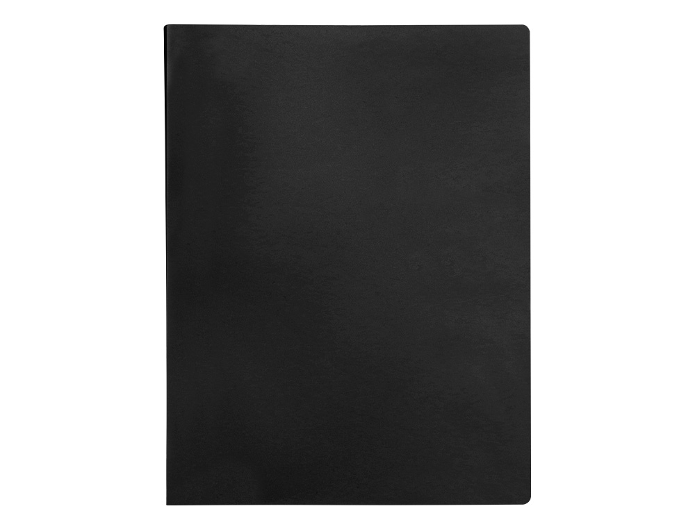 PROTÈGE-DOCUMENTS LIDERPAPEL POLYPROPYLÈNE COUVERTURE FLEXIBLE 30 POCHETTES FIXES A4 210X297MM NOIR OPAQUE