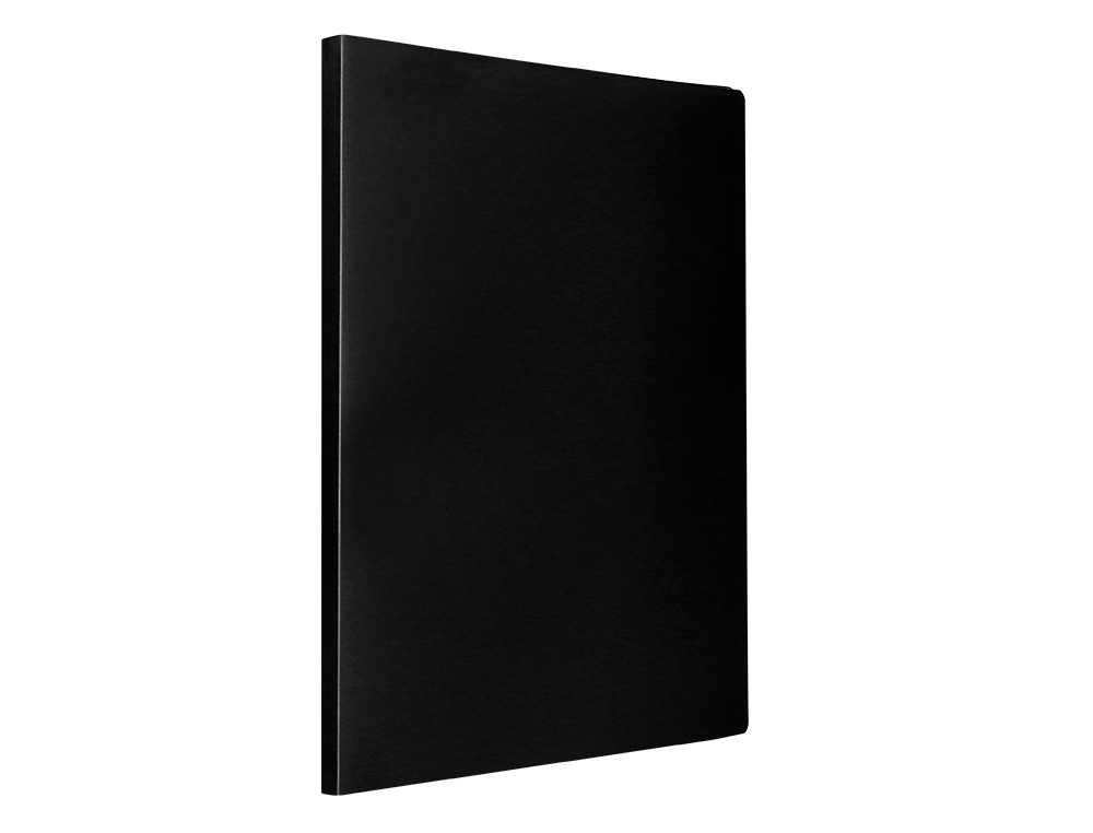 PROTÈGE-DOCUMENTS LIDERPAPEL POLYPROPYLÈNE COUVERTURE FLEXIBLE 30 POCHETTES FIXES A4 210X297MM NOIR OPAQUE