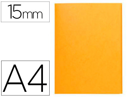 CHEMISE COUTAL SIMPLE A4 24X32CM CARTE LUSTRE 5/10E DOS 15MM COLORIS JAUNE