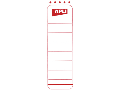 TIQUETTE OPAQUE APLI AGIPA DOS CLASSEUR 60X190MM POCHETTE 10 UNITS