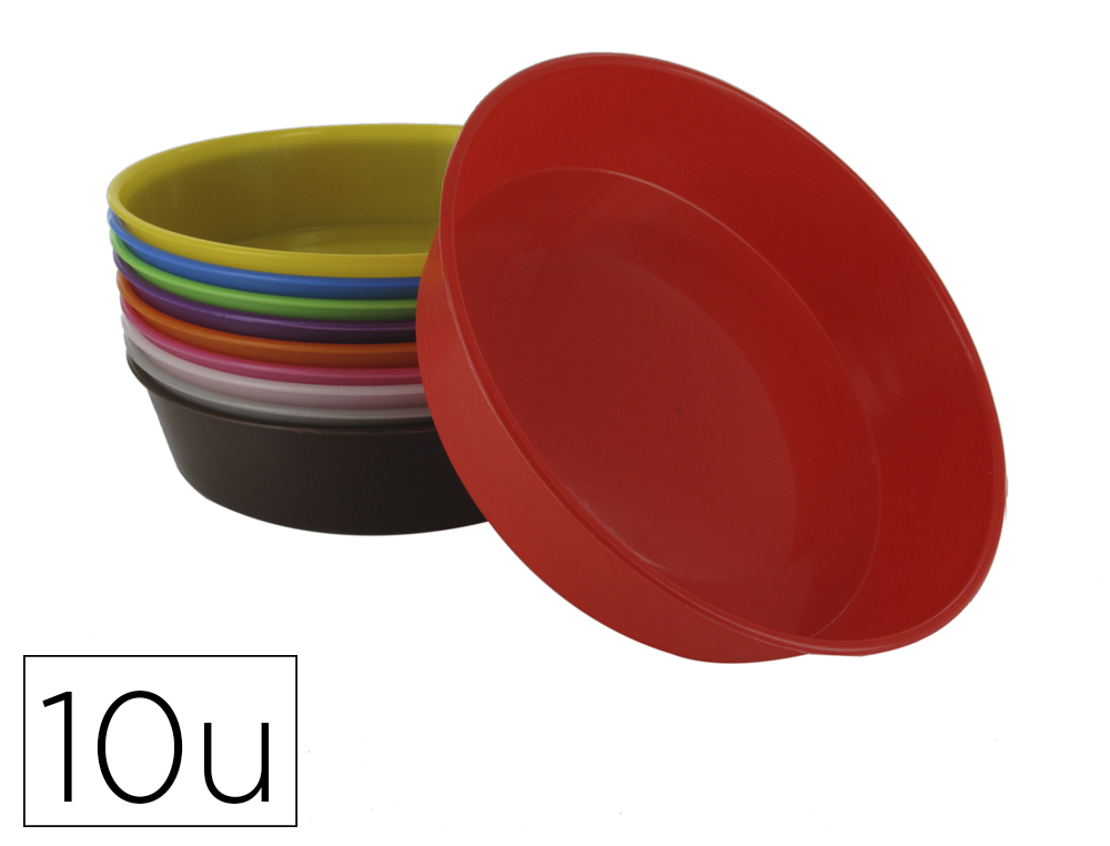 ASSIETTE O'COLOR TRI ET PEINTURE DIAMETRE 13CM        COLORIS ASSORTIS LOT 10       UNITES