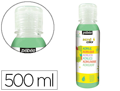 PEINTURE ACRYLIQUE PEBEO ACRYLCOLOR INDELEBILE         COUVRANTE BRILLANTE TOUS      SUPPORTS COLORIS VERT FONCE