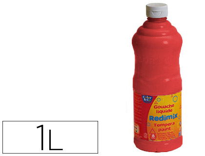 GOUACHE LEFRANC BOURGEOIS NON TOXIQUE FLUIDE GRANDE COUVRANCE COLORIS CARMIN FLACON 1000ML