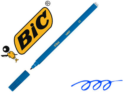FEUTRE BIC KIDS VISA COLORIAGE ENCRE LAVABLE CAPUCHON VENTIL POINTE BLOQUE ULTRA-RSISTANTE COULEUR BLEU FONC