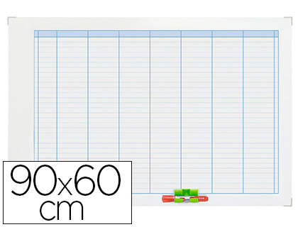 PLANNING NOBO GAMME PERFORMANCE HEBDOMADAIRE MAGNTIQUE JOURS 7 COLONNES INDEX 1 COLONNE HEURES 24 LIGNES 90X60CM