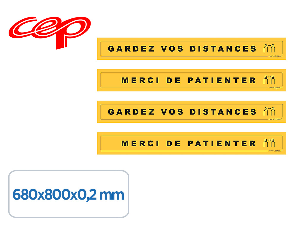 BANDES CEP DE SIGNALISATION AU SOL 
