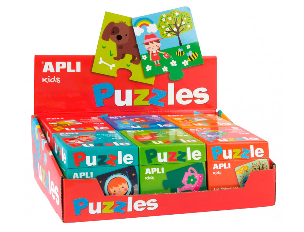 6 PUZZLES DE 24 PIECES APLI KIDS PRESENTOIR DE 6 MODELES  ASSORTIS