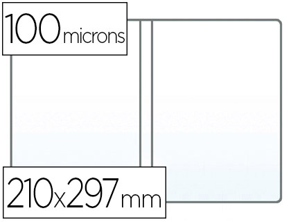 TUI PROTECTION ELBA MULTIPLE PVC CRISTAL 15/100E A4 210X297MM OUVERTURE INTRIEURE 2 VOLETS 4 FACES VISIBLES