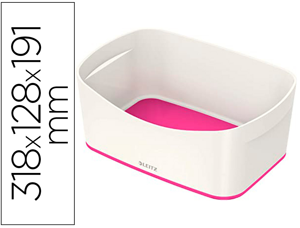 BAC RANGEMENT LEITZ MYBOX FORMAT A5 5L 318X128X3191MM   BLANC ROSE