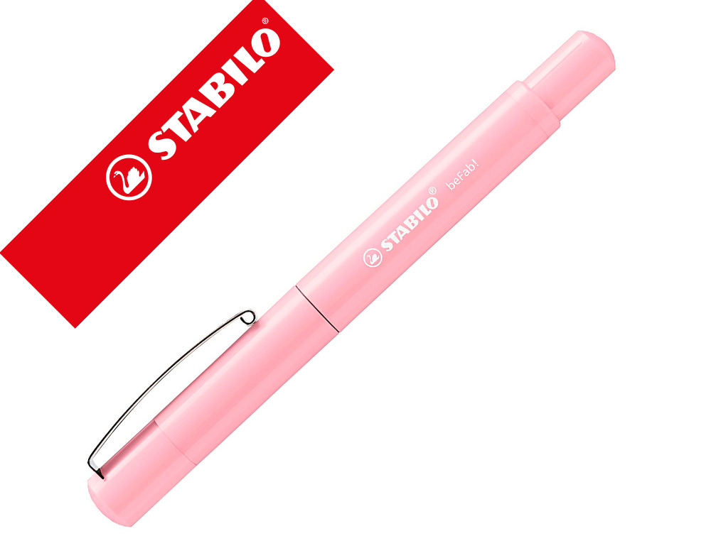 STYLO PLUME STABILO BE FAB PLUME M COLLECTION PASTEL     COLORIS ROSE