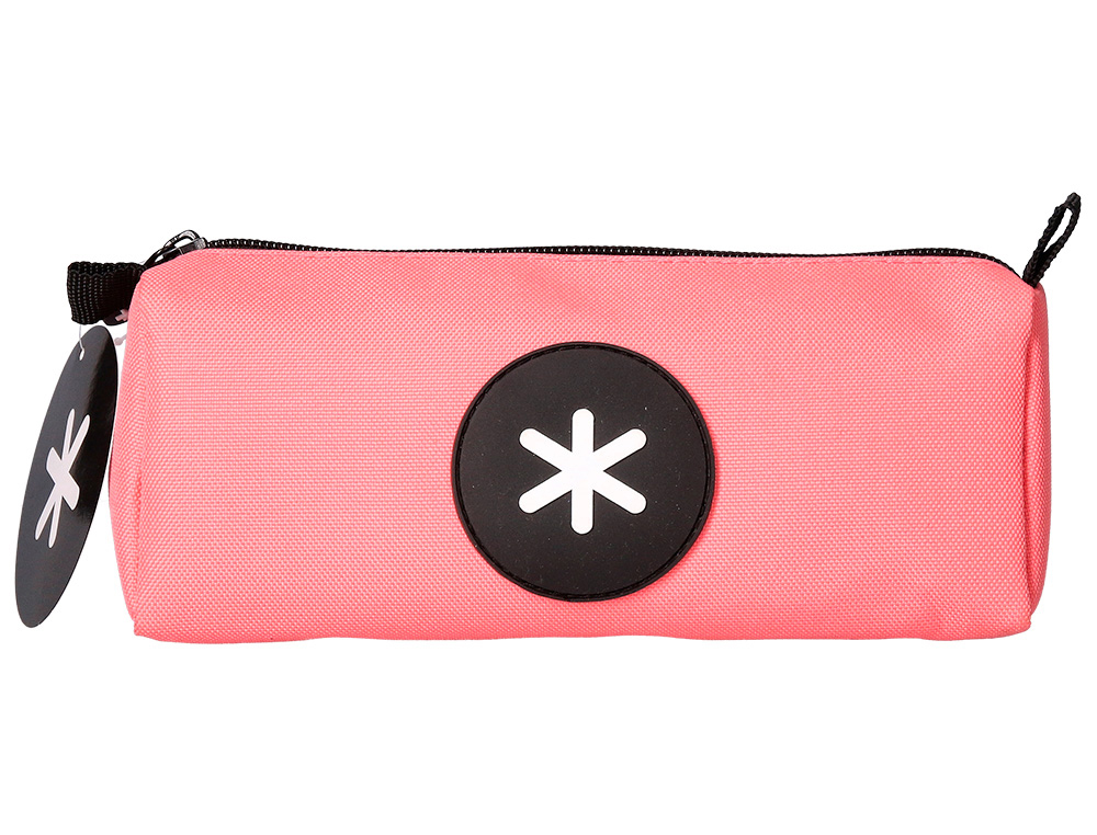TROUSSE SCOLAIRE ANTARTIK 1 COMPARTIMENT 210X70X80MM      COLORIS CORAIL