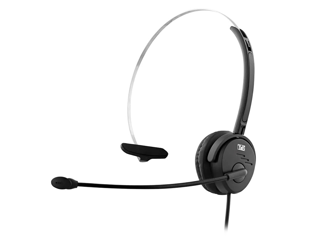 MICRO-CASQUE TNB ACTIV 100M MICRO FILAIR JACK 3.5MM MONO  OREILLETTE, TELECOMMANDE  USB ET ADAPTATEUR RJ9.