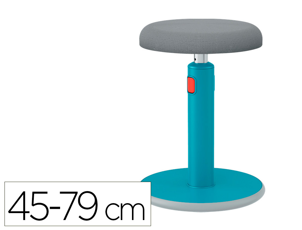 TABOURET ERGONOMIQUE LEITZ ERGO COSY ACTIVE BLEU         REGLABLE 45 ET 79CM