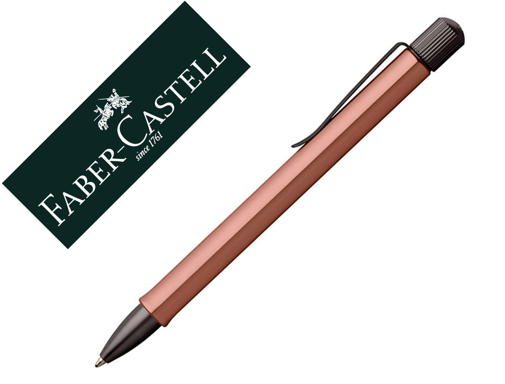 STYLO BILLE FABER CASTELL HEXO ALUMINIUM BRONZE