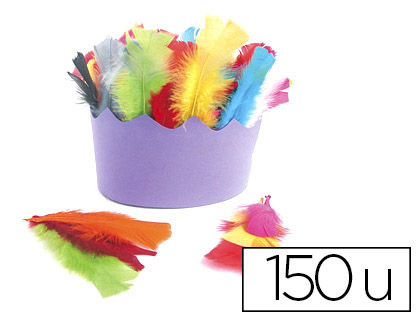 PLUME DINDE OZ INTERNATIONAL 25G COLORIS ASSORTIS SACHET 150 UNITS