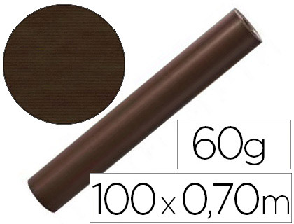 BOBINE COMPTOIR KRAFT VERG 100X0.7M 60G/M2 MANDRIN COLORIS CHOCOLAT