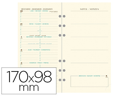 AGENDA MILLSIM EXACOMPTA EXATIME 17 1 SEMAINE/2 PAGES 150X190MM TROIT RECHARGE