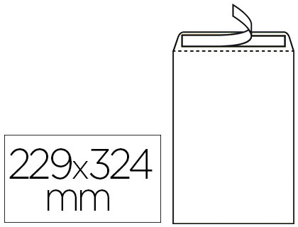 POCHETTE GPV CONOMIQUE ADHSIVE VLIN BLANC 90G C4 229X324MM SACHET 50 UNITS