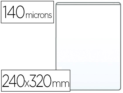 TUI PROTECTION ELBA PVC TRANSPARENT 15/100E 240X320MM OUVERTURE HAUT DCOUPE COUP DE POUCE
