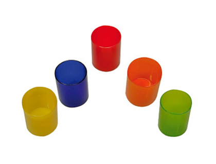 POT  CRAYONS SAFETOOL CONOMIQUE POLYPROPYLNE TRANSLUCIDE 5 COLORIS ASSORTIS BLEU JAUNE ROUGE VERT ORANGE   FAB 200591