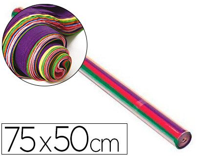 PAPIER DE SOIE MAILDOR 50X75CM 18G/M2 COLORIS ASSORTIS ROULEAU 24F