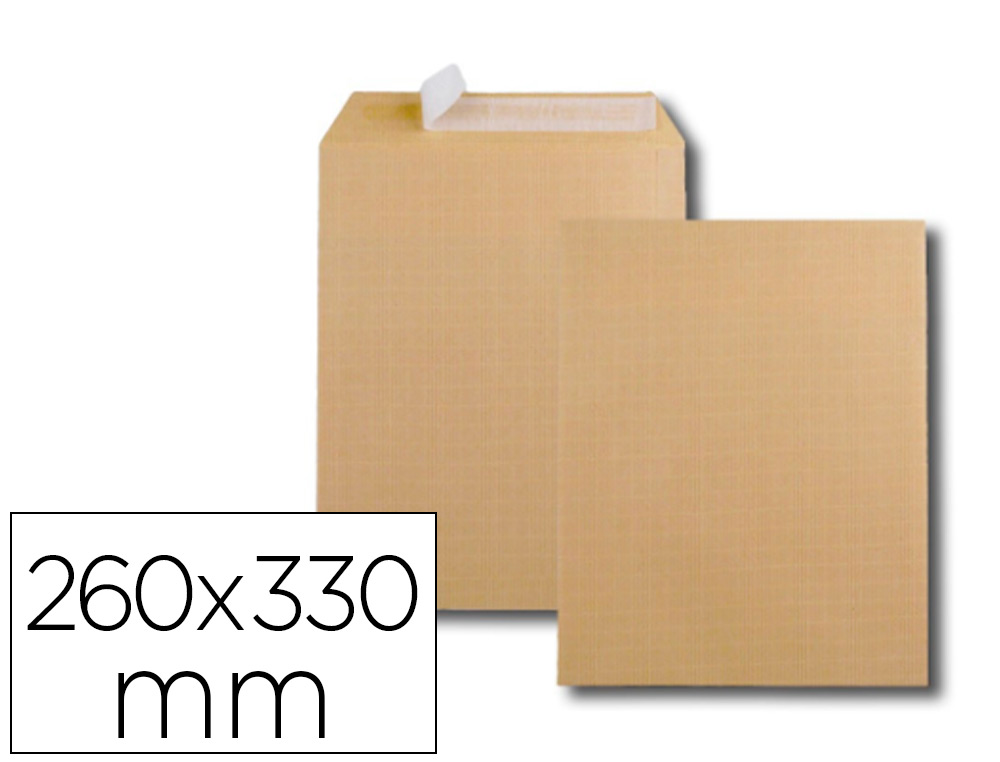 POCHETTE GPV KRAFT ARM TRS RSISTANT 120G 24 260X330MM FERMETURE AUTO-ADHSIVE BOTE 250 UNITS