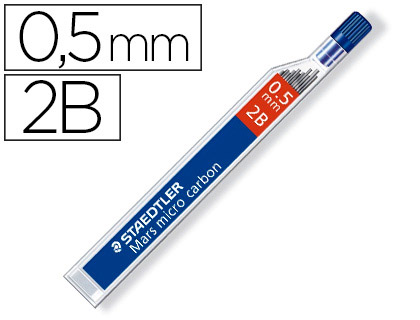 MINE STAEDTLER MARS 0.5MM 2B MICRO CARBON 250 TUI 12 UNITS